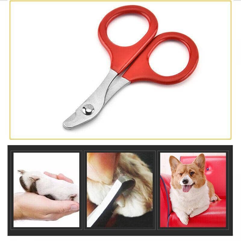 Pet Nail Clippers for Dogs, Cats, Birds, Rabbits and Ferrets, Red - view 4