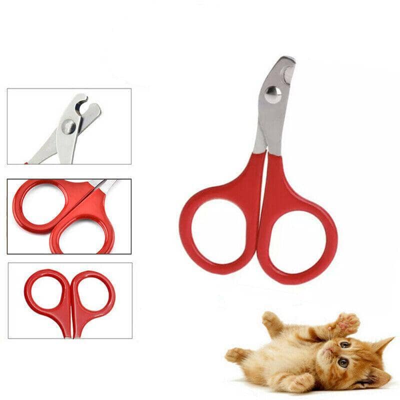 Pet Nail Clippers for Dogs, Cats, Birds, Rabbits and Ferrets, Red - view 5