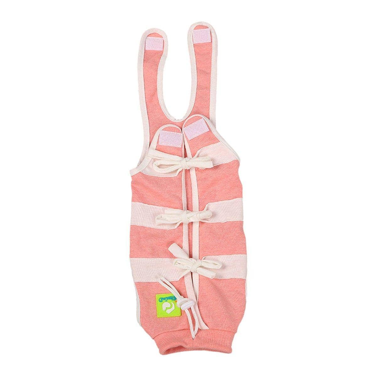 Pet Neutering Recovery Suit for Cats and Dogs - Pink, Large (Chest 38 cm, Back 30 cm)