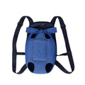 Pet Outdoor Backpack for Cats and Dogs, Breathable Mesh - Blue, Size L (38 x 25 cm)