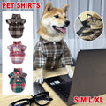 Pet Plaid Shirt - Brown, Small (Chest 35 cm, Back 25 cm) - view 2