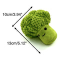 Pet Plush Squeaky Chew Toy - Broccoli - view 3