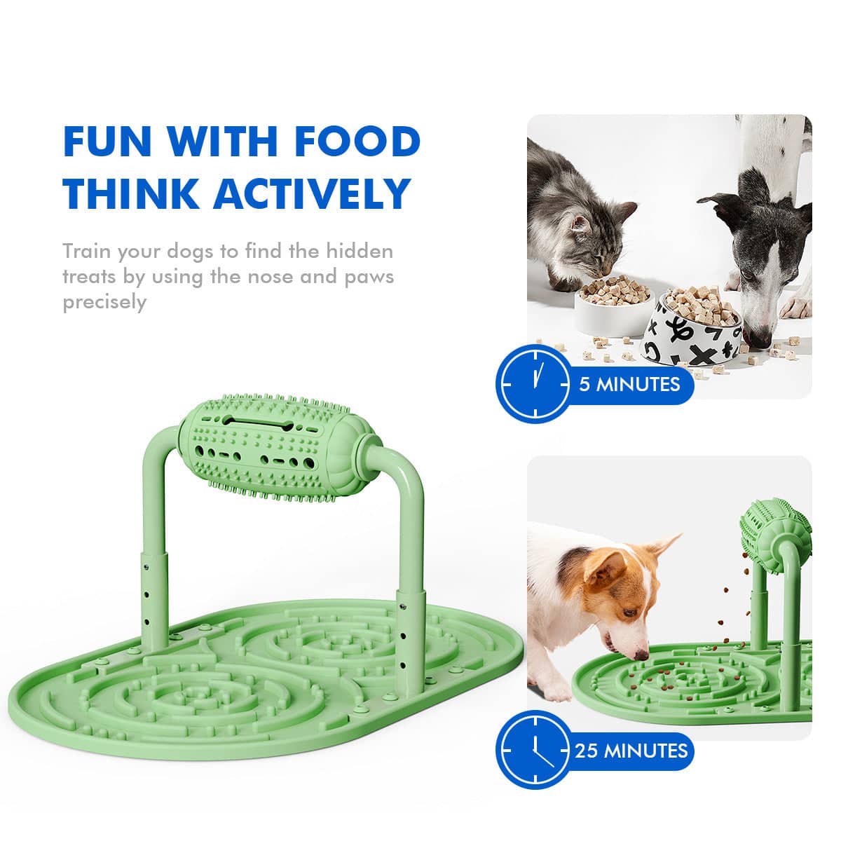 Pet Puzzle Feeder Toy for Dogs and Cats - Pink - view 5