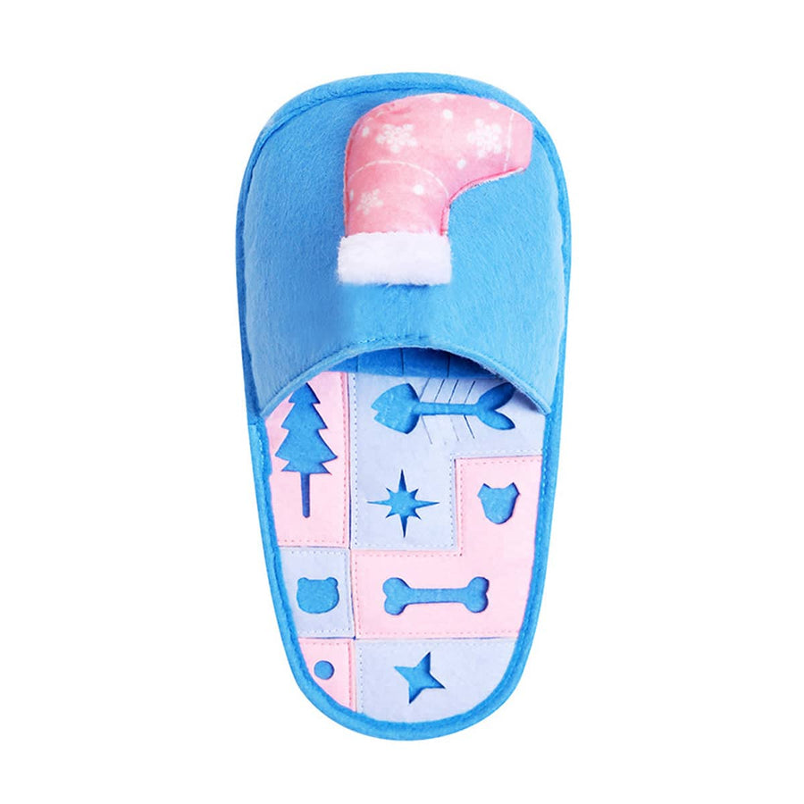 Pet Puzzle Slipper Slow Feeding Sniff Mat - Blue, 32 x 17cm