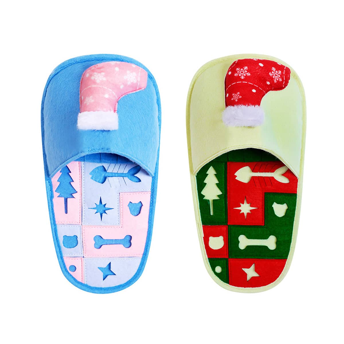 Pet Puzzle Slipper Slow Feeding Sniff Mat - Blue, 32 x 17cm - view 3