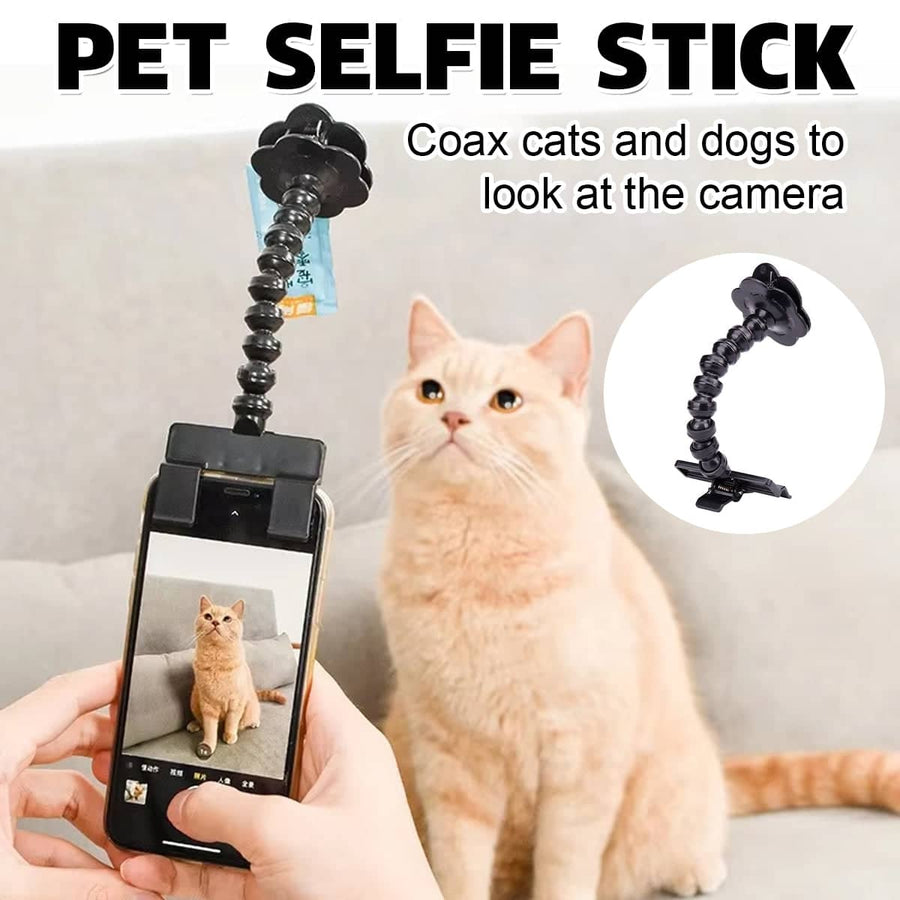 Pet Selfie Stick for Dog and Cat Phone Camera Holder