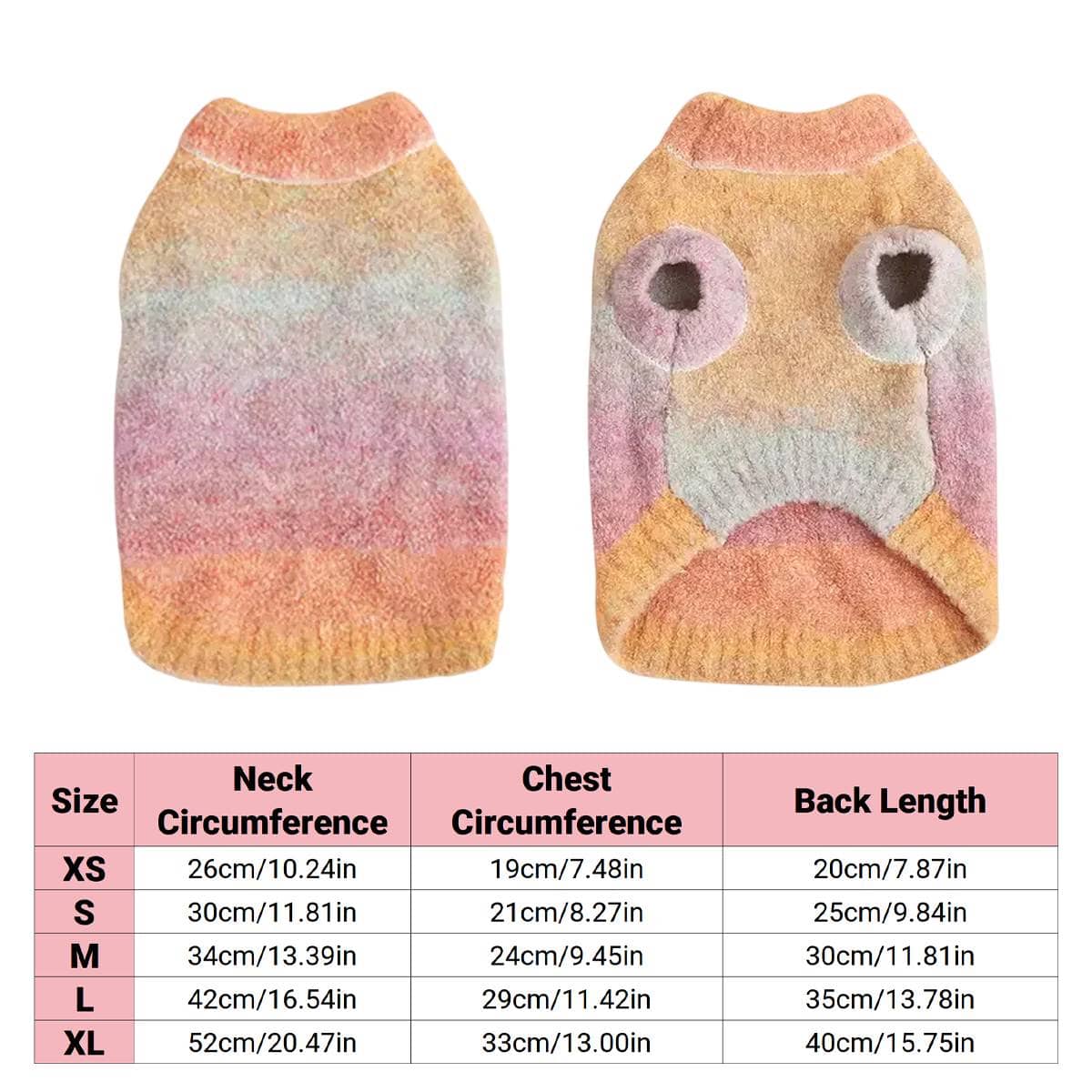 Pet Sleeveless Warm Thermal Sweater for Dogs and Cats - Size L (Chest 29 cm) - view 3