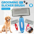 Pet Slicker Brush for Dogs and Cats, Medium (17 x 11.6 cm) - Red - view 2