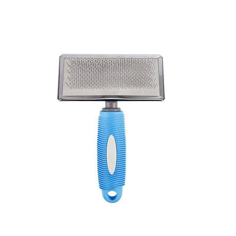 Pet Slicker Brush for Dogs and Cats, Small (15.5 x 8.8 cm) - Blue