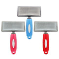 Pet Slicker Brush for Dogs and Cats, Small (15.5 x 8.8 cm) - Red - view 3