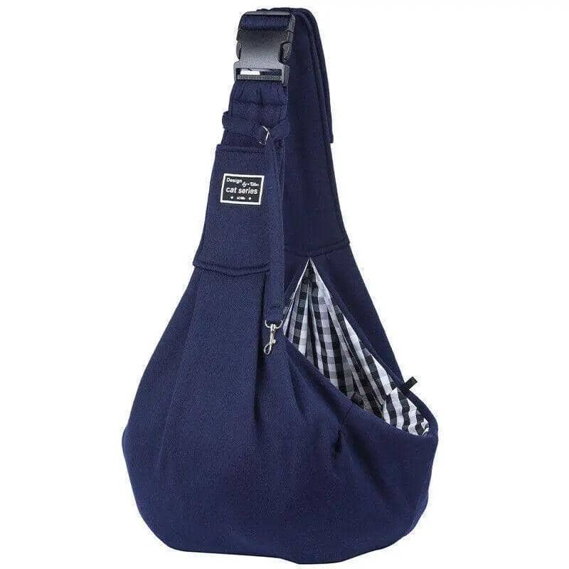 Pet Sling Carrier Shoulder Bag for Dogs and Cats - Blue
