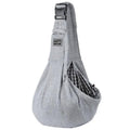 Pet Sling Carrier Shoulder Bag for Dogs and Cats - Grey