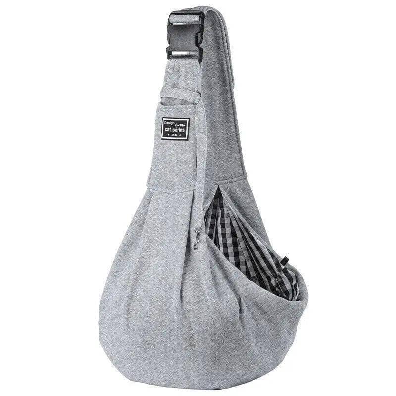 Pet Sling Carrier Shoulder Bag for Dogs and Cats - Grey