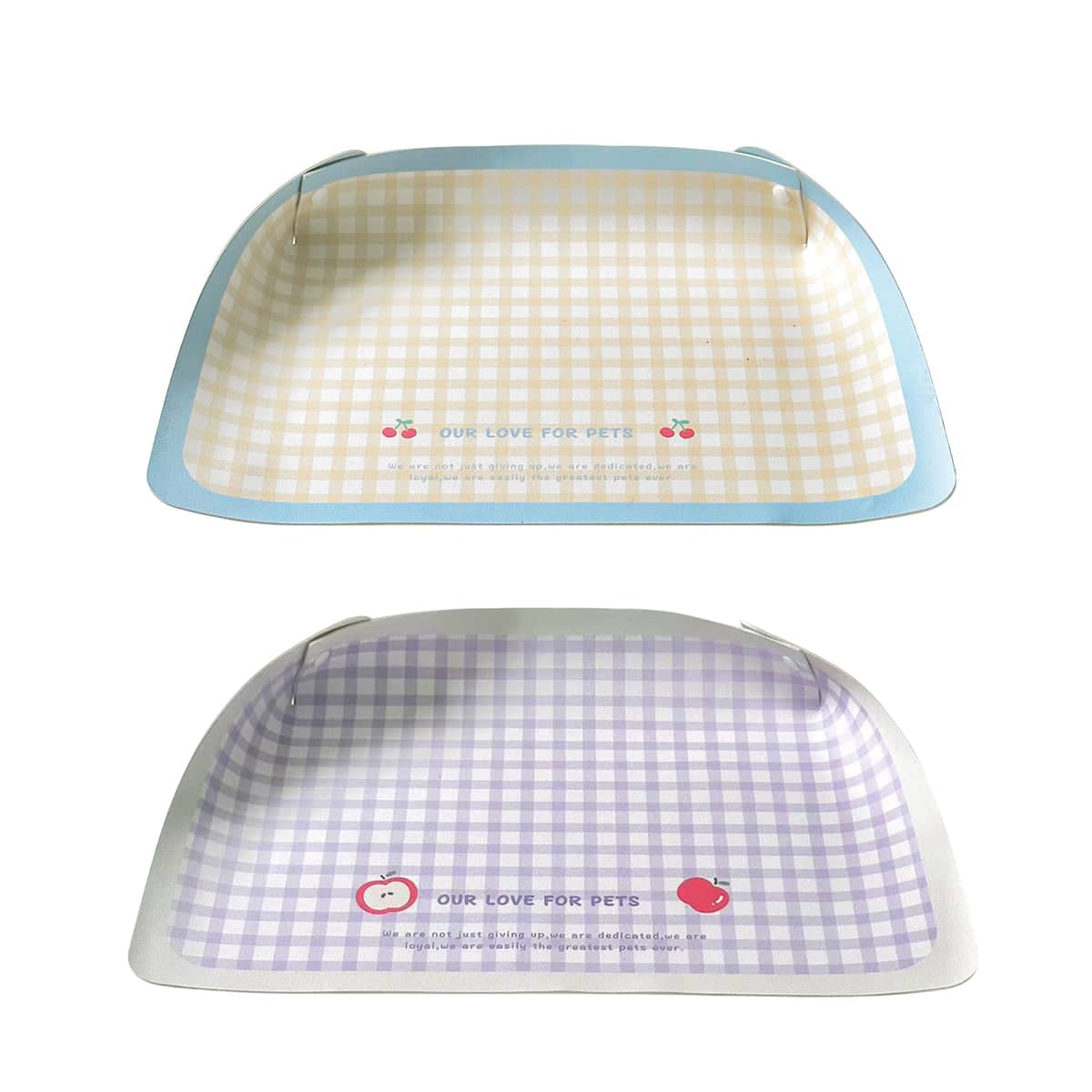 Pet Spill Proof Placemat for Dogs and Cats Non Slip Waterproof Easy Clean - Purple - view 3