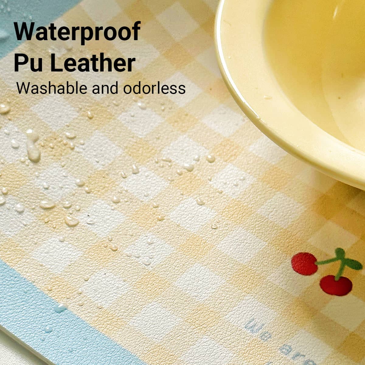 Pet Spill Proof Placemat for Dogs and Cats Non Slip Waterproof Easy Clean - Purple - view 5
