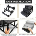 Pet Stairs with Plush Cover, 3 Steps, 45 x 35 x 30 cm - view 4