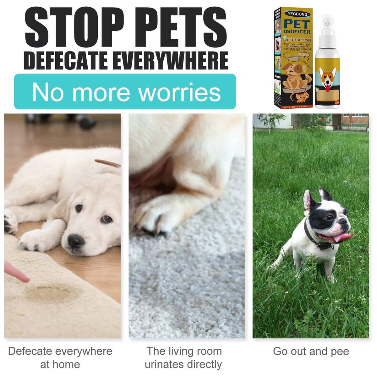 Pet Toilet Training Spray for Dogs and Cats, 30ml - view 5
