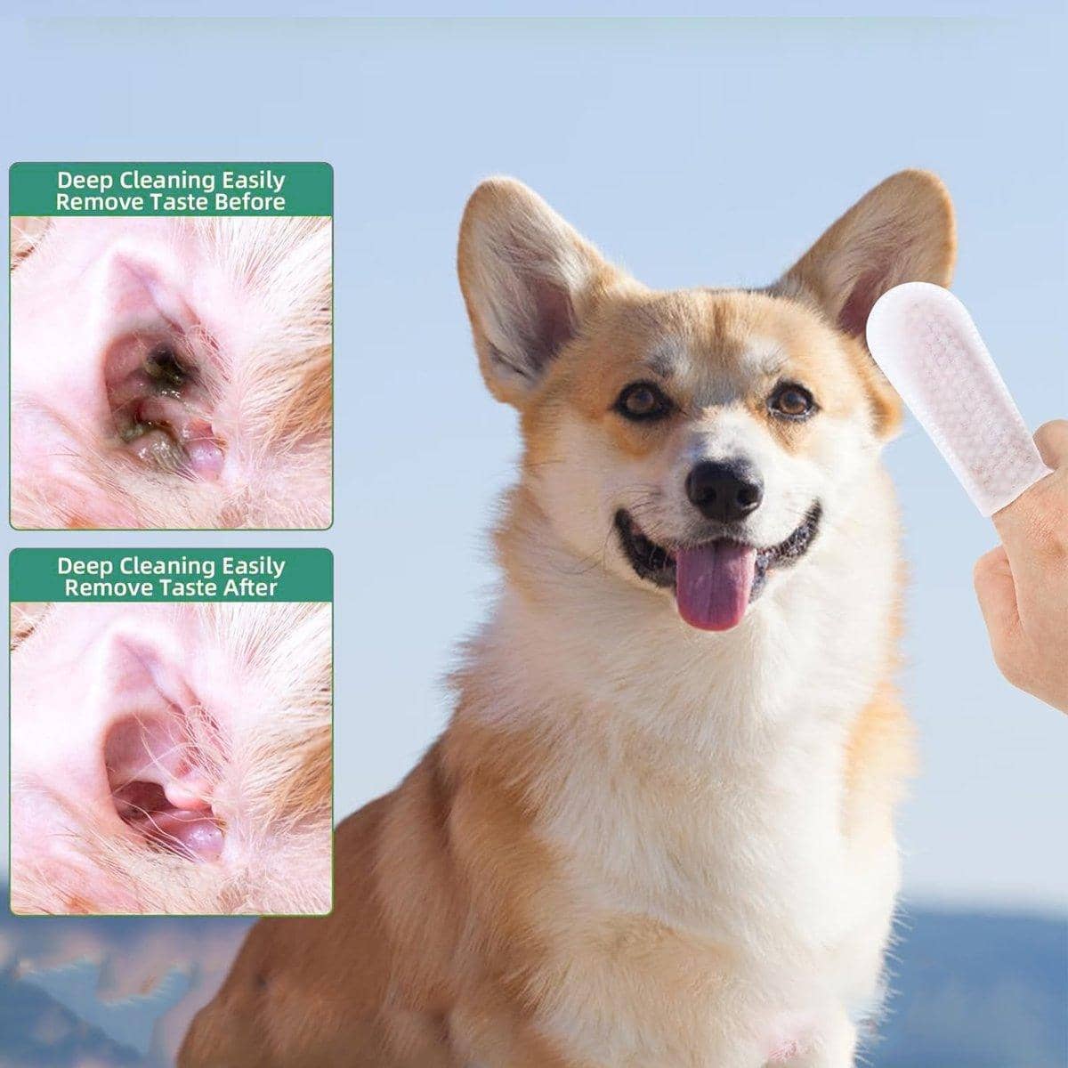 Pet Tooth Cleaning Finger Cots for Cats and Dogs - Pack of 20 - view 5