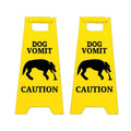 Pet Vomit Warning Signs in Resin, Pack of 2 - Dog