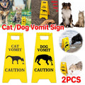 Pet Vomit Warning Signs in Resin, Pack of 2 - Dog - view 2