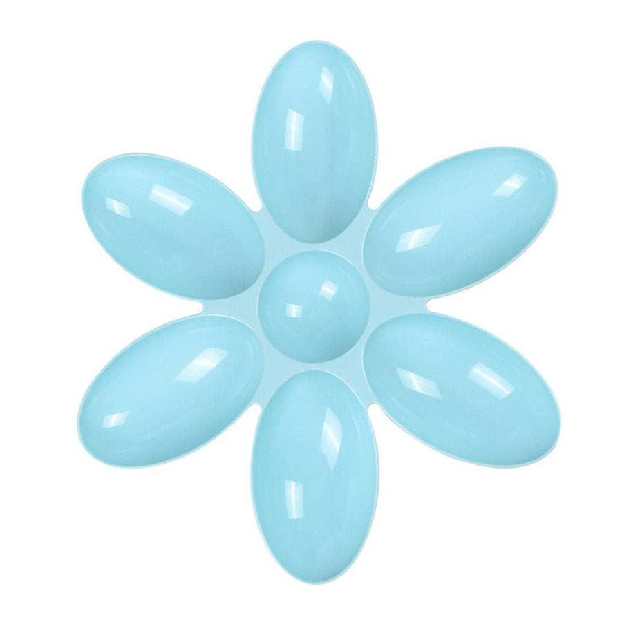 Petal Shaped Multi Pet Feeding Bowl for Cats and Dogs - Blue