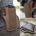 Phone Belt Pouch in Faux Leather, 16.8 x 13.4 cm - Black - view 5