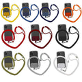Phone Lanyard Adjustable 160cm Nylon Strap with Patch - Orange - view 3