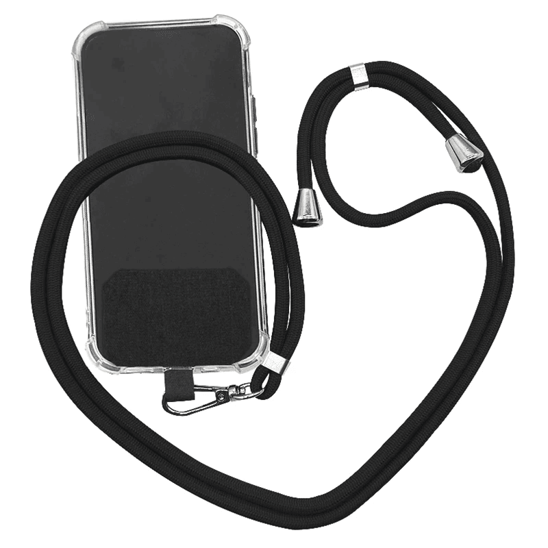 Phone Lanyard Adjustable 160cm Nylon Strap with Patch - Red - view 8