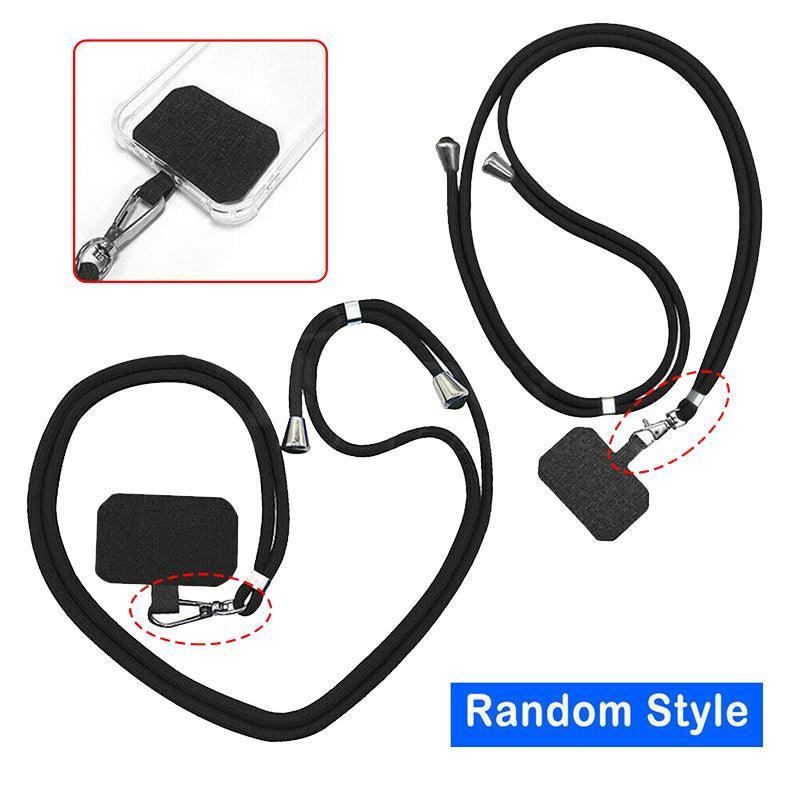 Phone Lanyard Adjustable 160cm Nylon Strap with Patch - Yellow - view 7