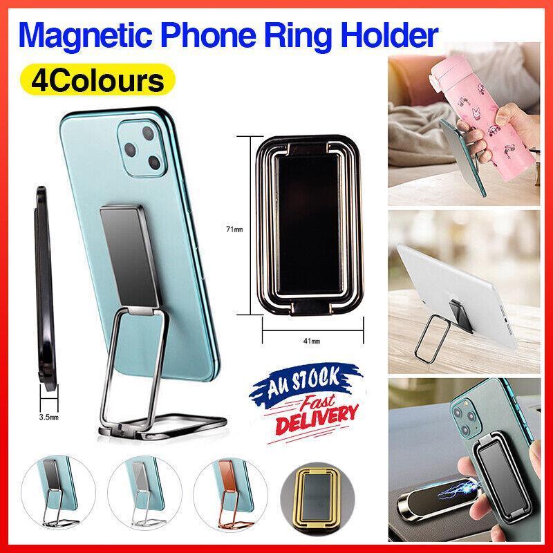 Phone Ring Grip Holder and Stand for Smartphones - Rose Pink - view 2