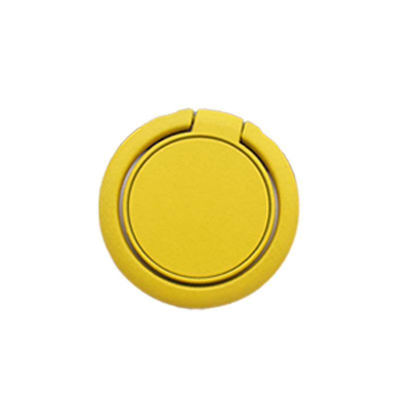 Phone Ring Holder Bracket with 360 Degree Rotation - Yellow