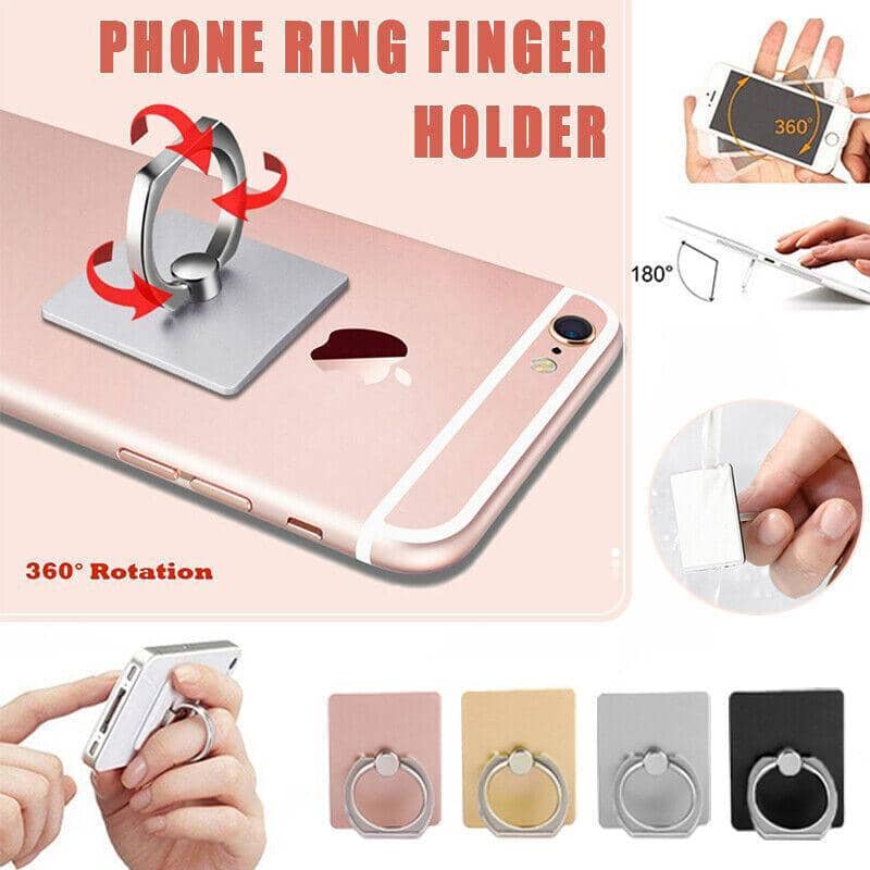 Phone Ring Holder Stand Grip, 360 Degree Rotation - Gold - view 2