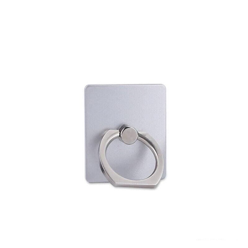 Phone Ring Holder Stand Grip, 360 Degree Rotation - Silver