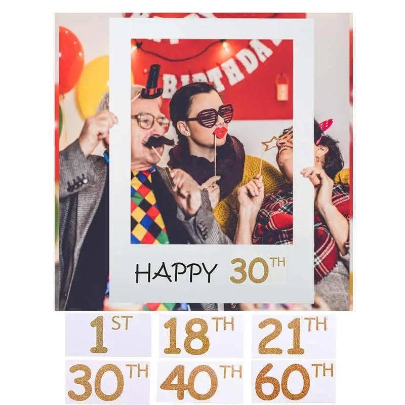 Photo Booth Props Paper Picture Frame - Happy 50th, 68 x 48 cm - view 4