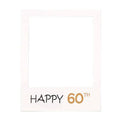 Photo Booth Props Paper Picture Frame - Happy 60th, 68 x 48 cm