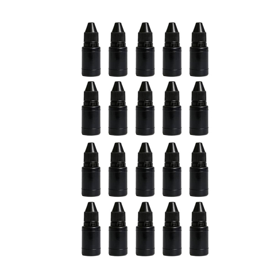 Photosensitive Stamp Ink Refill Bottles 10ml, 20 Pack - Black