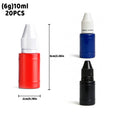 Photosensitive Stamp Ink Refill Bottles 10ml, 20 Pack - Black - view 4