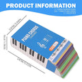 Piano Chord Chart for Beginners, Multicolour Fingering Guide, 120 Flash Cards - view 3