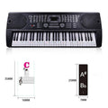 Piano Keyboard Stickers, 88 Keys, Transparent - Multicolour Lettering - view 4