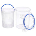 Pickle Storage Container with Drainage Basket and Flip-Top Lid - view 2