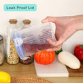 Pickle Storage Container with Drainage Basket and Flip-Top Lid - view 4