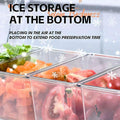 Picnic Ice Box Food Storage Container - 5 Removable Compartments - view 4