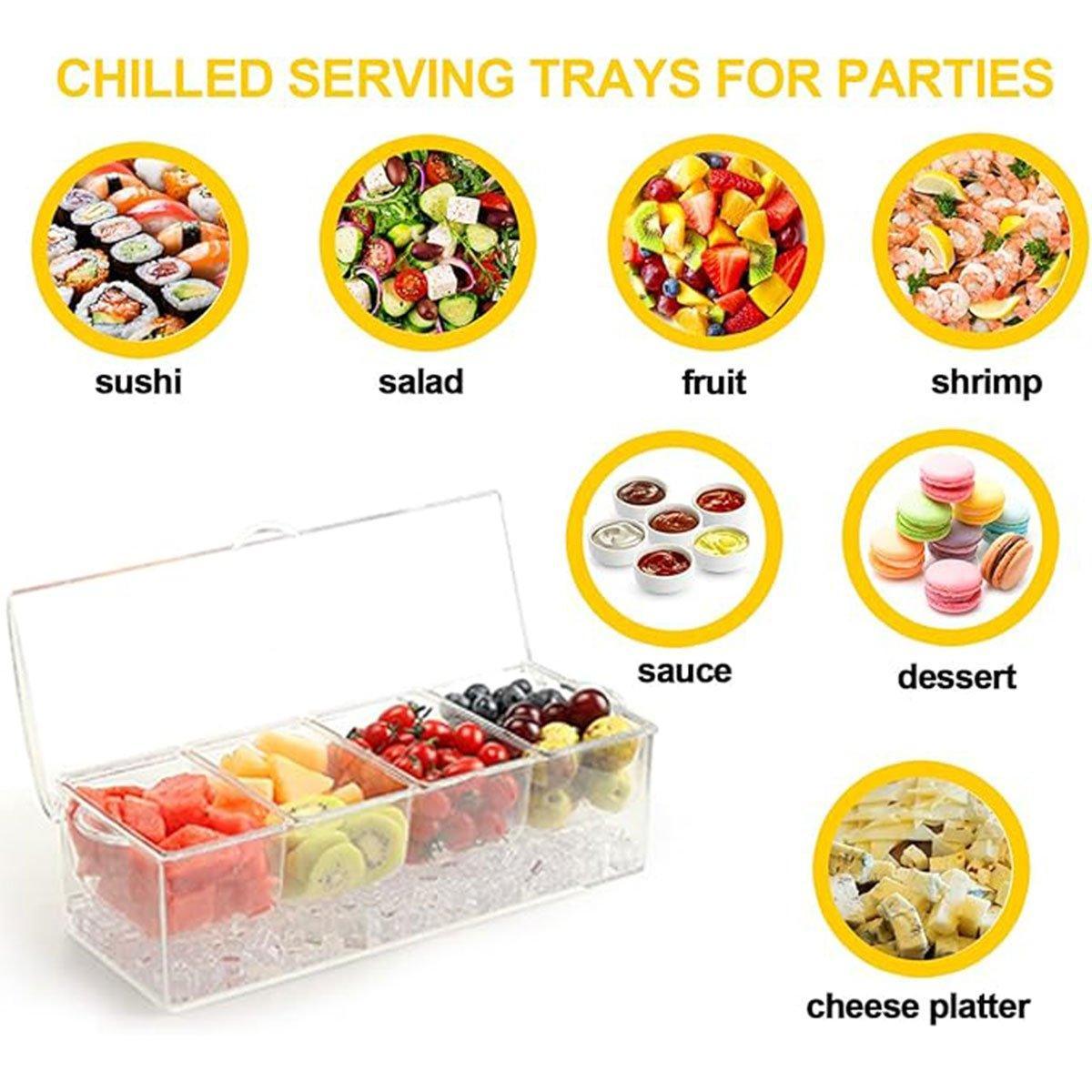 Picnic Ice Box Food Storage Container - 5 Removable Compartments - view 5