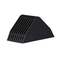 Picture Frame Corner Protectors, Pack of 50 - Black Ridged Wedge, Style 1