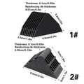 Picture Frame Corner Protectors, Pack of 50 - Black Ridged Wedge, Style 1 - view 4