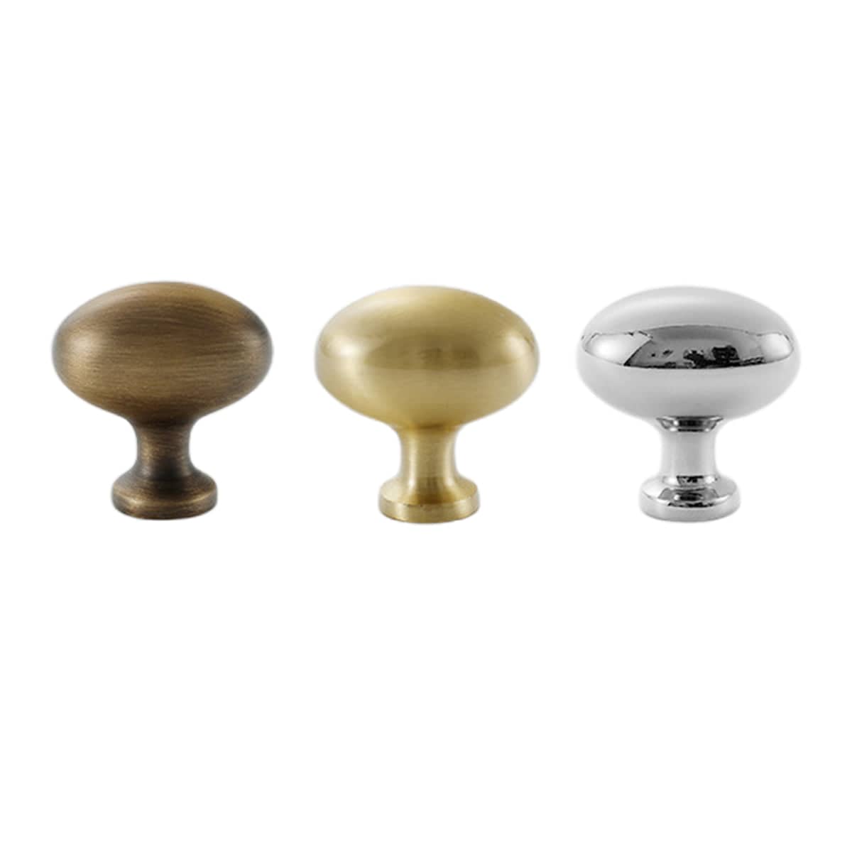 Pigeon Egg Cabinet Knob, Single Hole - Antique Bronze - view 3