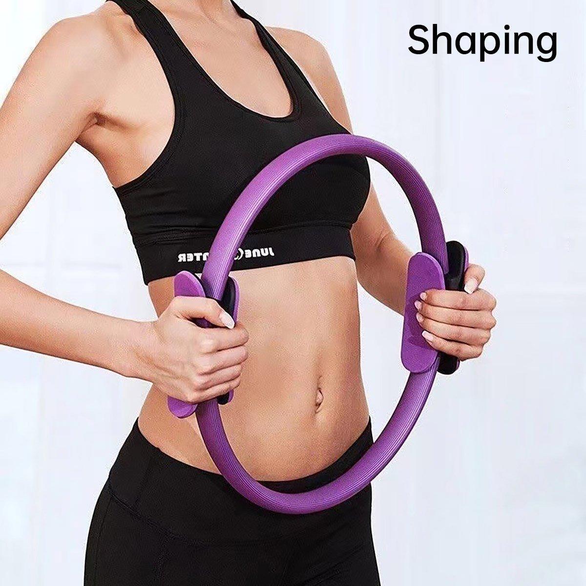 Pilates Ring with Moderate Resistance and Padded Handles - Black - view 10