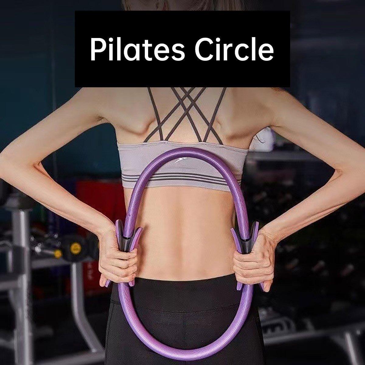 Pilates Ring with Moderate Resistance and Padded Handles - Green - view 11
