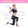 Pilates Stick Multi Functional Fitness Stick Elastic Training Rope - Pink - view 5