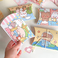 Pillow Shape Paper Gift Boxes, Pack of 100 Folding Cartons for Party and Wedding Favours - view 4